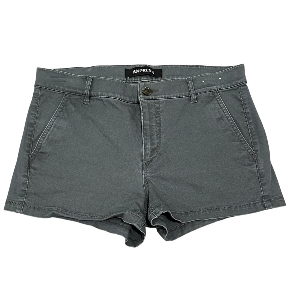 Express Women's Gray Shorts Shorty Midrise 6